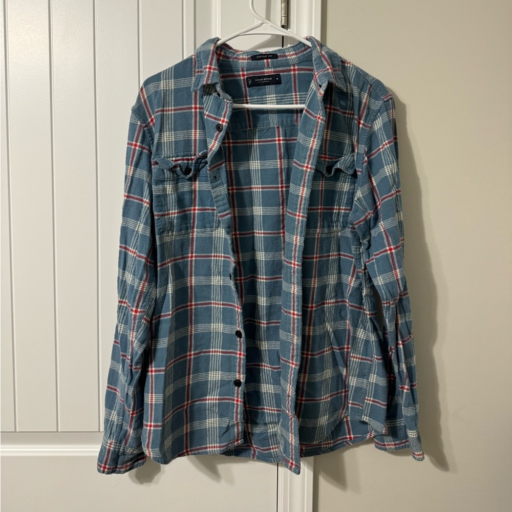 Lucky brand blue flannel